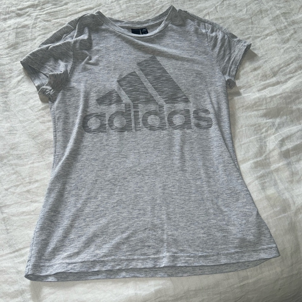 Adidas light gray women’s t-shirt size XS